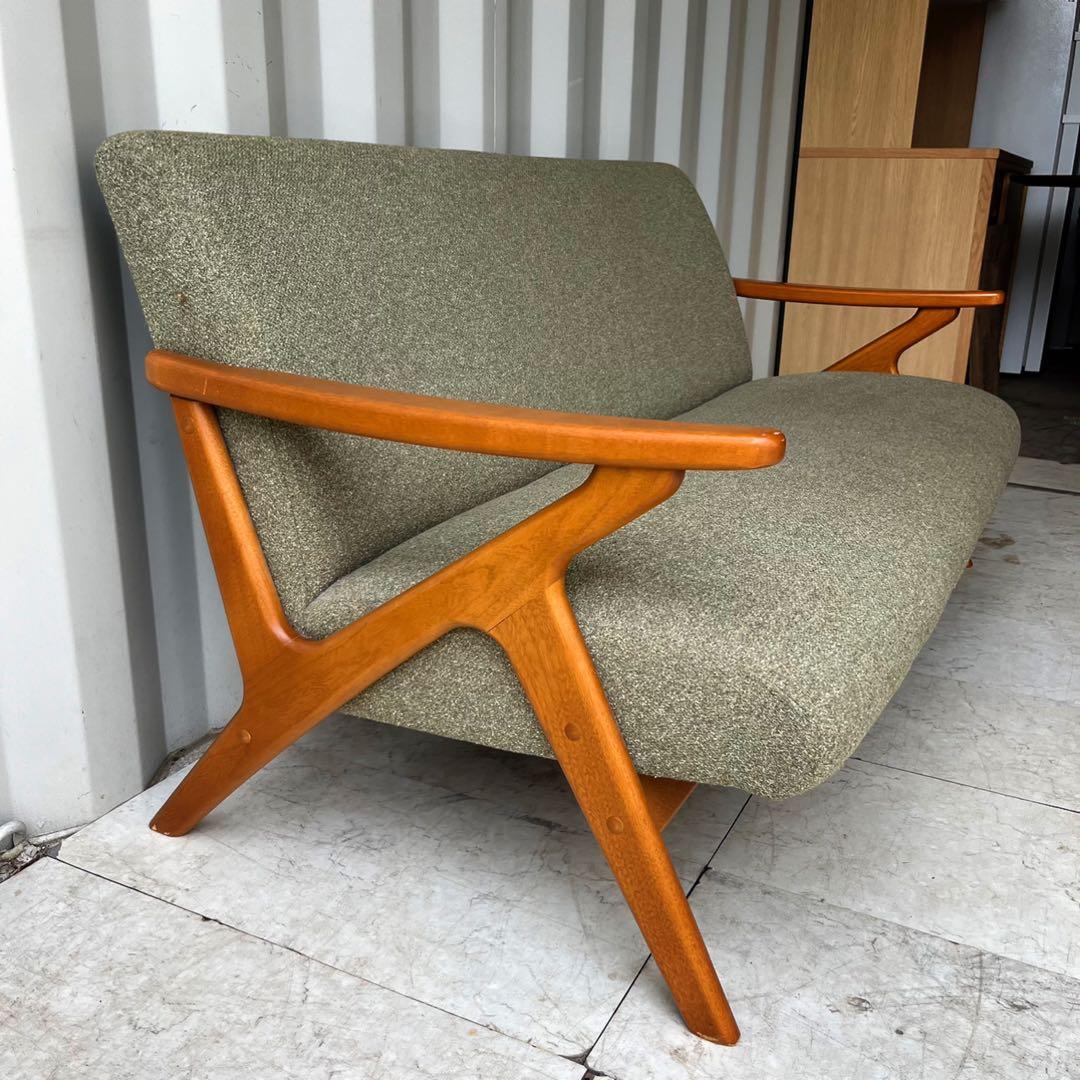 取付無料！ウニコ 廃盤 ファイブ 北欧風ナチュラル2.5人掛けソファ✨