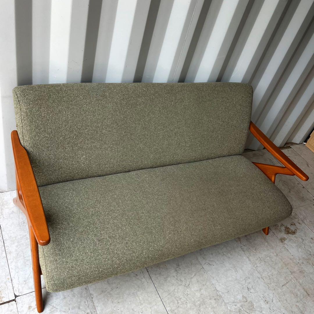 取付無料！ウニコ 廃盤 ファイブ 北欧風ナチュラル2.5人掛けソファ✨