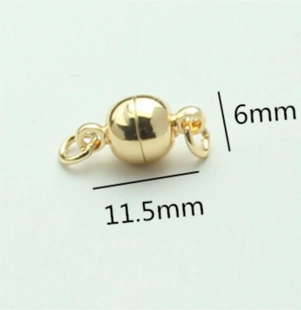 人気商品　14kgf マグネット式　ネックレス　ブレスレット　留め具　24ぺア