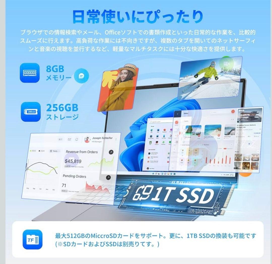 ノートパソコン Office 2024 15.6型 Core16GB