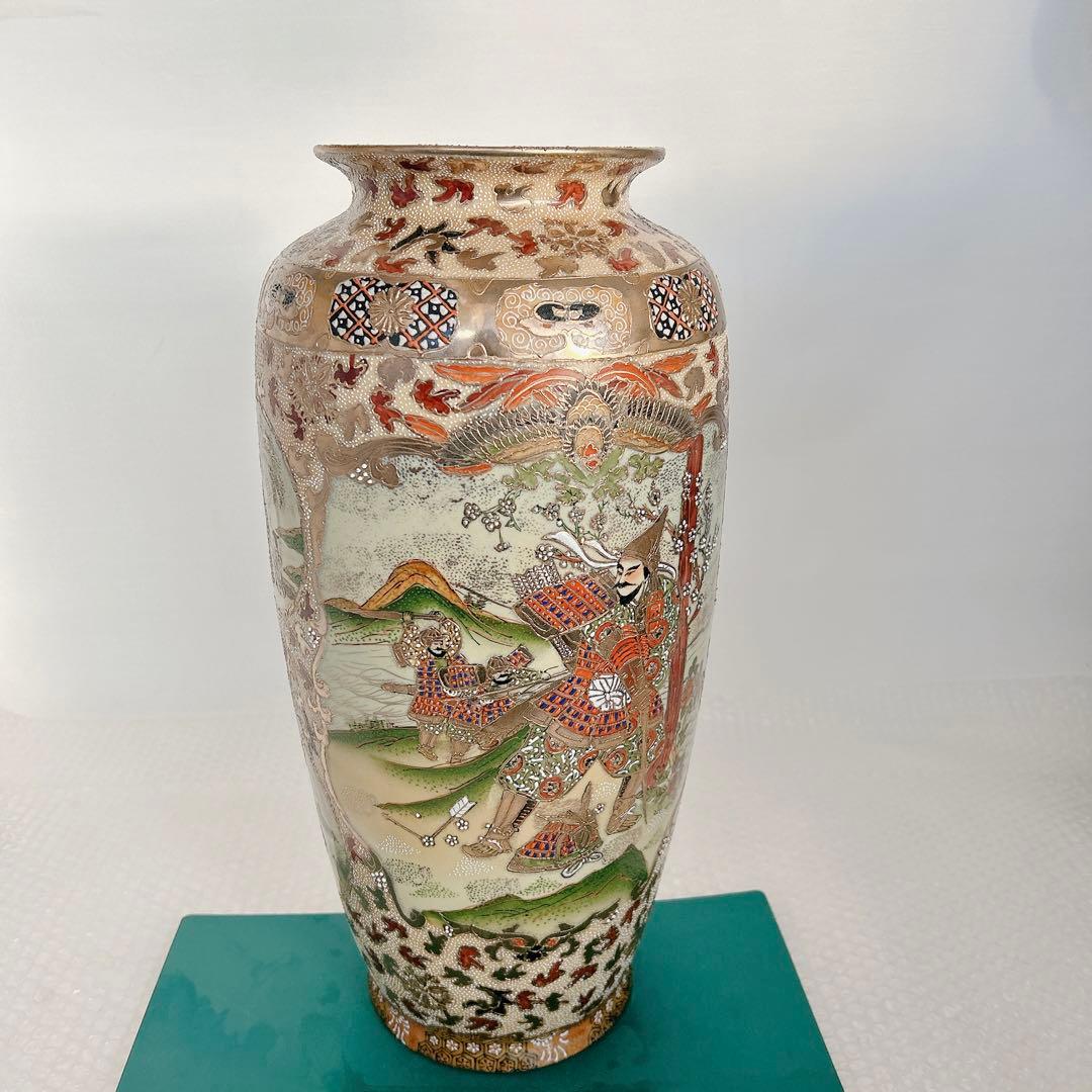 花瓶 古美術 薩摩焼 極細密色絵 古伊万里？ 飾壷 金襴手 花器 古玩 315