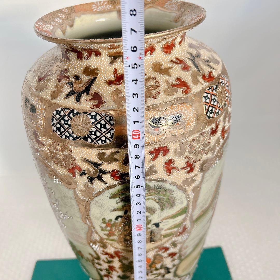 花瓶 古美術 薩摩焼 極細密色絵 古伊万里？ 飾壷 金襴手 花器 古玩 315
