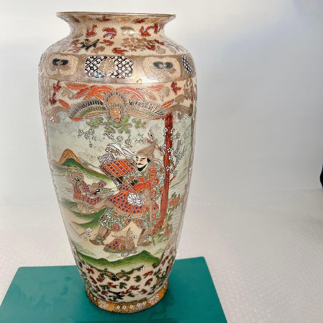 花瓶 古美術 薩摩焼 極細密色絵 古伊万里？ 飾壷 金襴手 花器 古玩 315