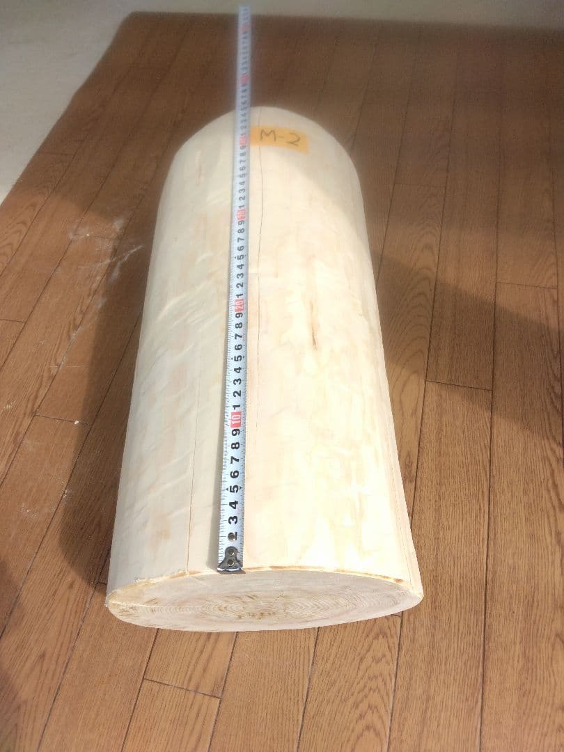ひのき　丸太　椅子　飾り台　美品　M-4   明日葉茶サービス付き