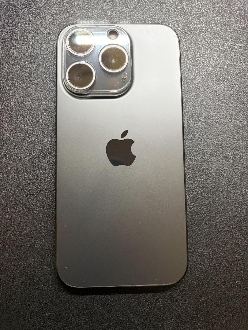 Apple iPhone 15 Pro ブラック 本体（ケース、ガラスフィルム）