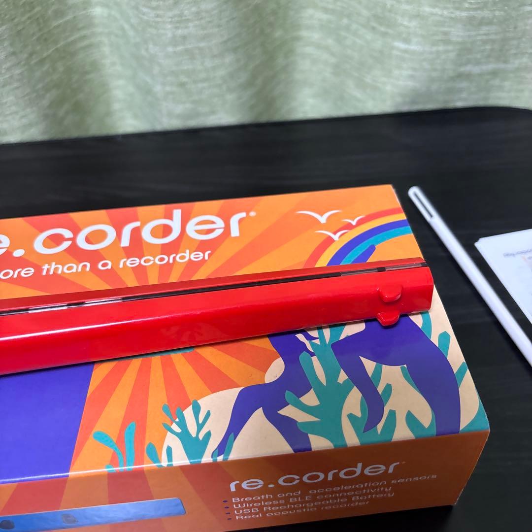 ルナティカ　電子リコーダー　re.corder 赤