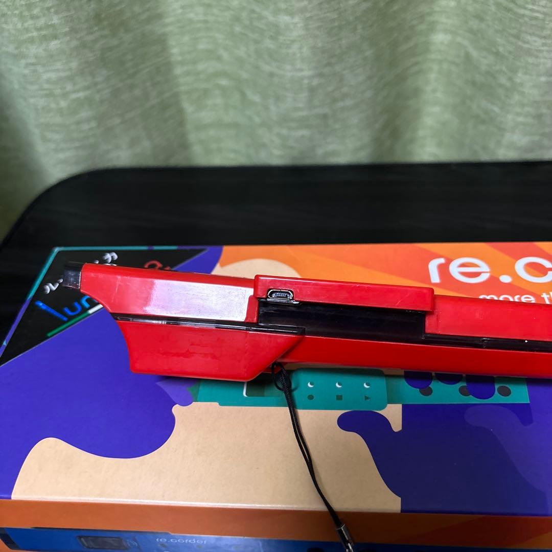 ルナティカ　電子リコーダー　re.corder 赤