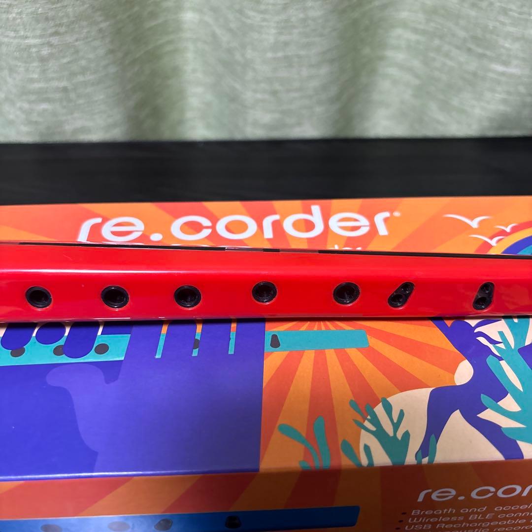 ルナティカ　電子リコーダー　re.corder 赤