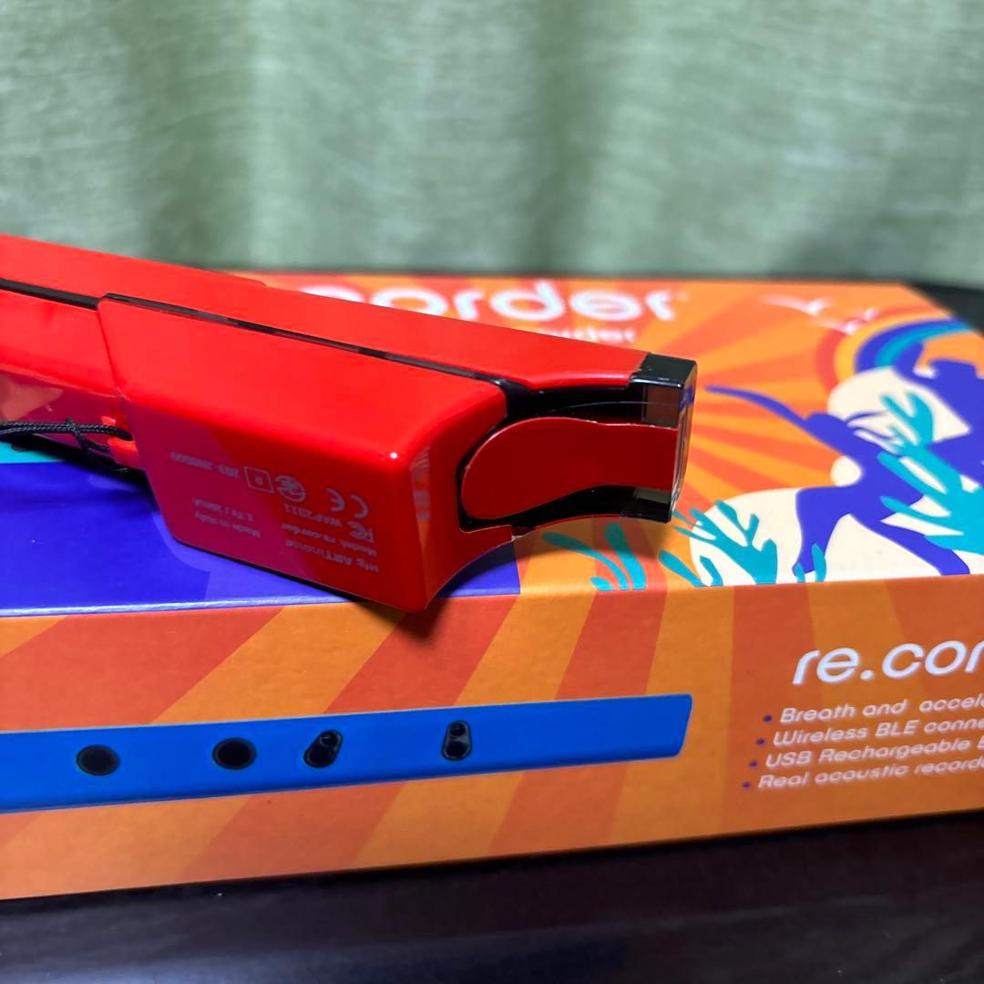 ルナティカ　電子リコーダー　re.corder 赤