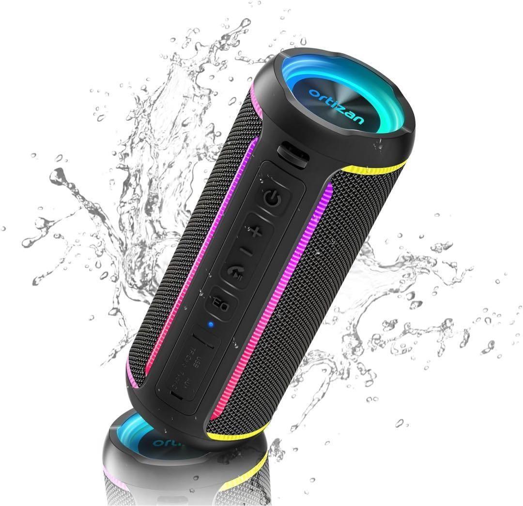 新品　ワイヤレススピーカー　黒　IPX7防水　Bluetooth5.3