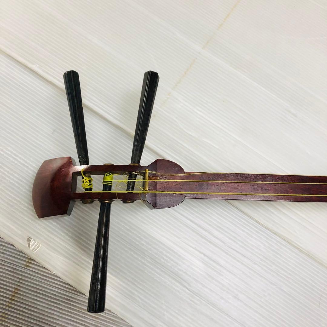 I64ジャンク品！和楽器 三味線 撥 ハードケース付き