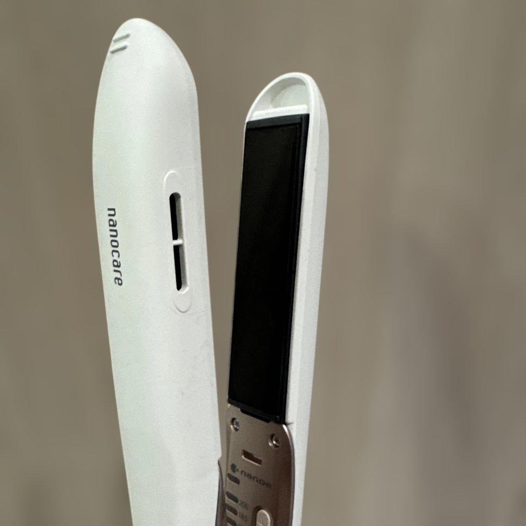 Panasonic ナノケア ストレートヘアアイロン ホワイト　取扱説明書付