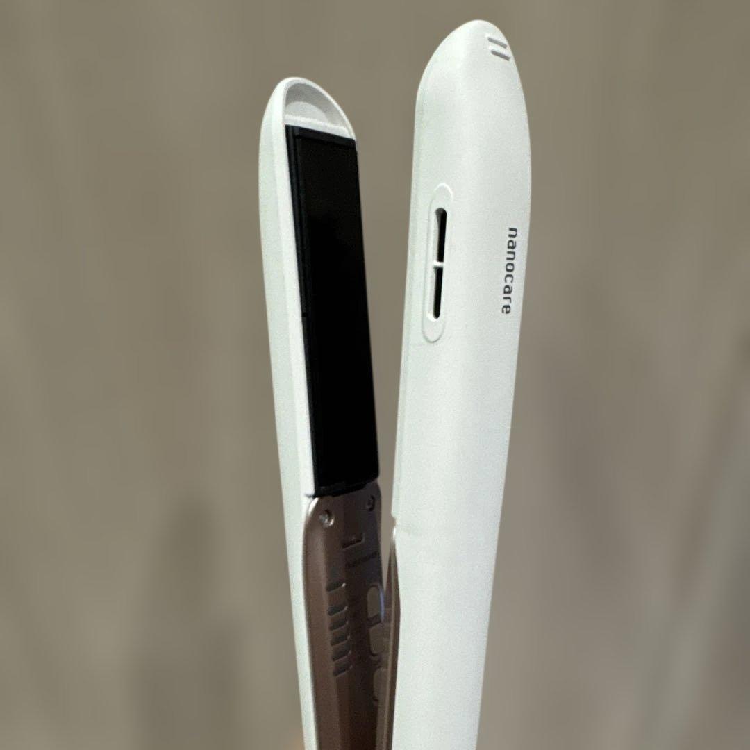 Panasonic ナノケア ストレートヘアアイロン ホワイト　取扱説明書付