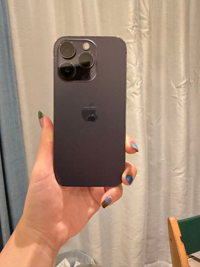 バッテリー 100% iphone 14 pro 512gb ディープパープル