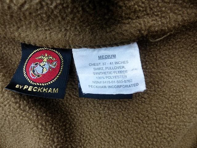 米軍実物 USMC　ポーラテック フリース プルオーバー シャツ　M 61