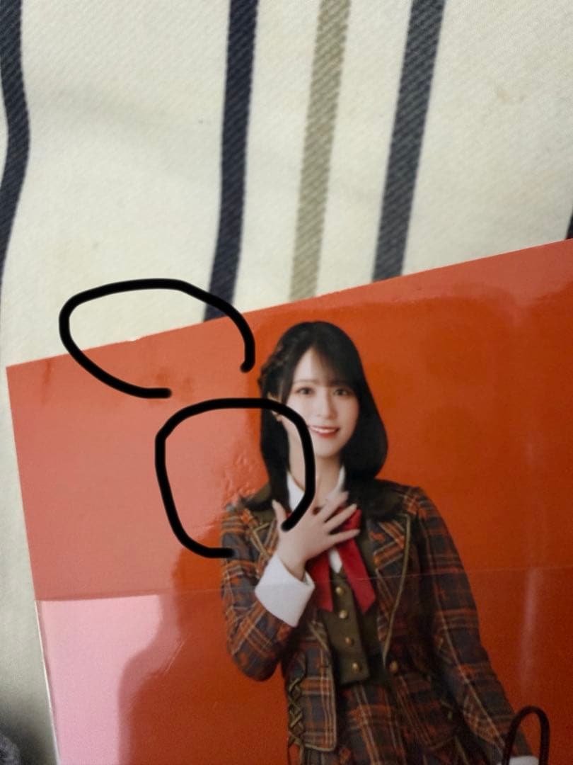 イコラブ 佐々木舞香 ラブソングに襲われる ヒキ 直筆 生写真 傷あり