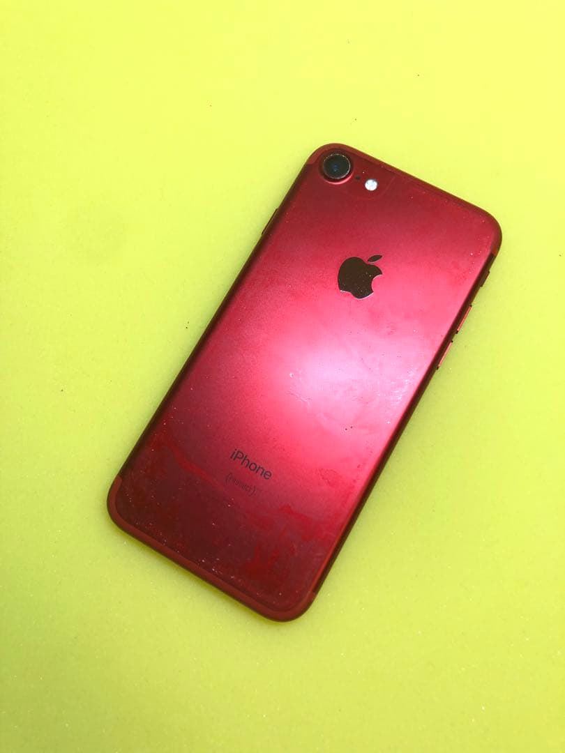 【中古品】Apple iPhone7 128GB レッド 本体