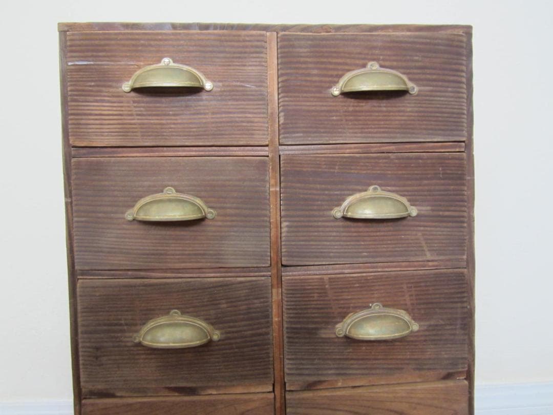 ICCA　10杯の引き出し棚　和家具　古家具　アンティーク　明治大正