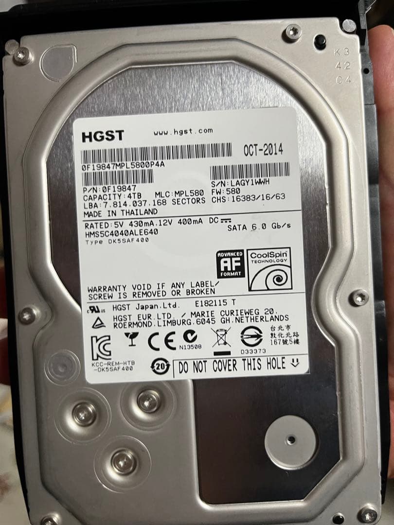 QNAP TS-453Be-4G NAS 中古HDD 4TB×4付