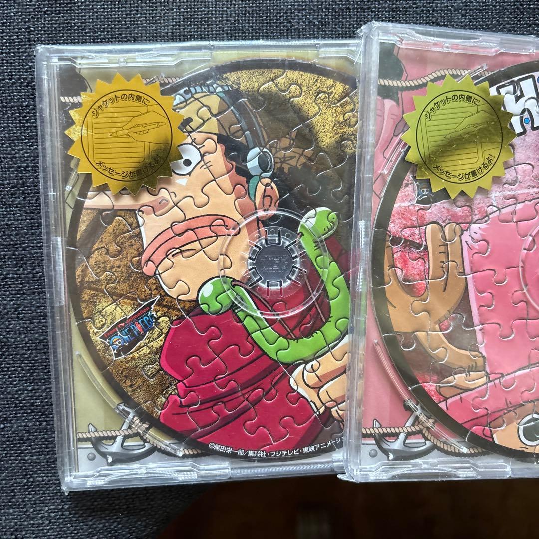 ONE PIECE チョッパー　ウソップ　コンパクトパズル　CD型