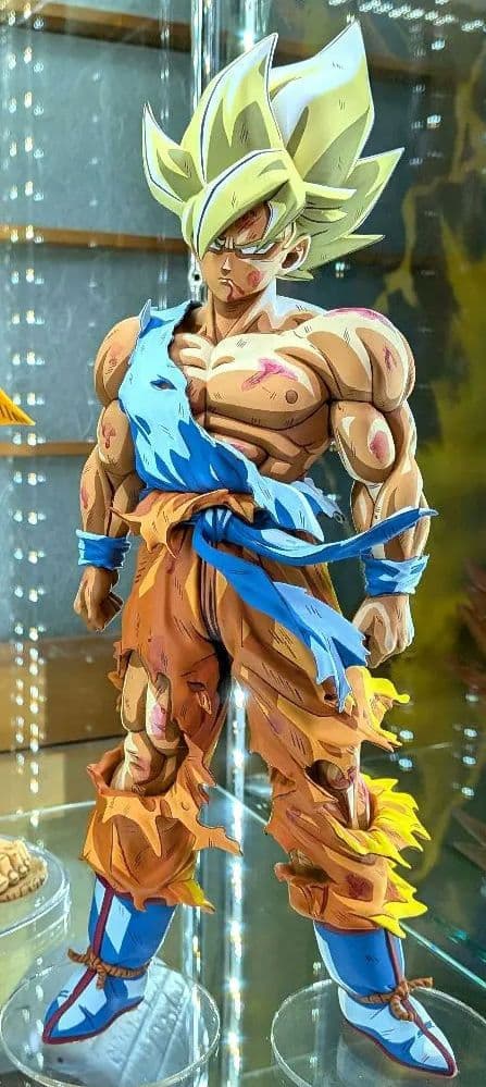 ドラゴンボールフィギュア 伝説の超サイヤ人 孫悟空 リペイント 二次元彩色