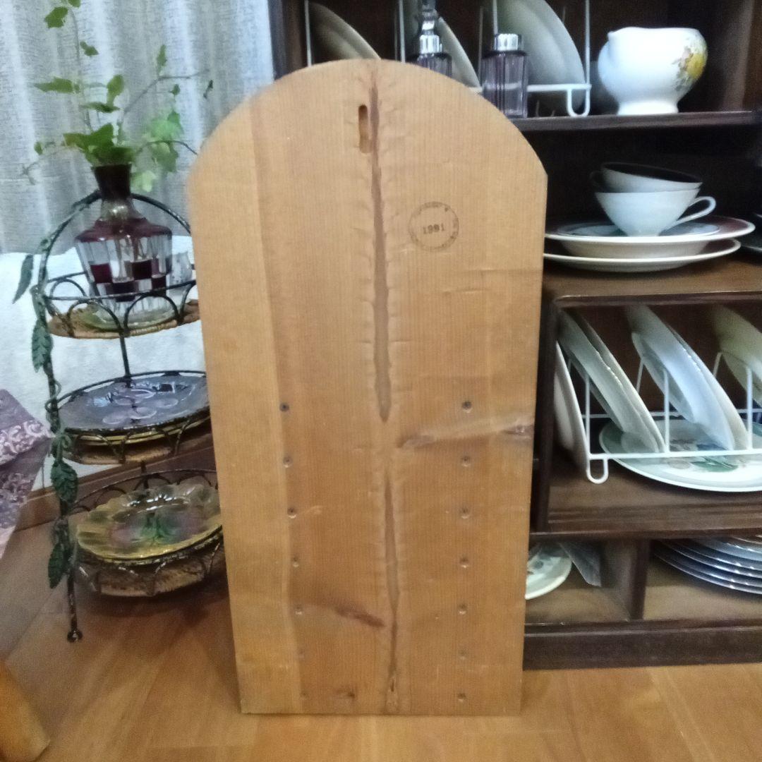 お値下げ木製カレンダー 　 村の風景　アメリカ製　ハンドメイド