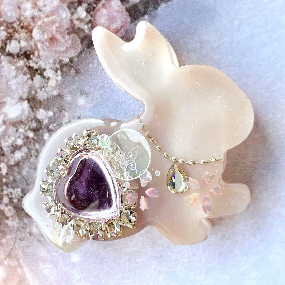 レジン ヘアゴム うさぎ No.862