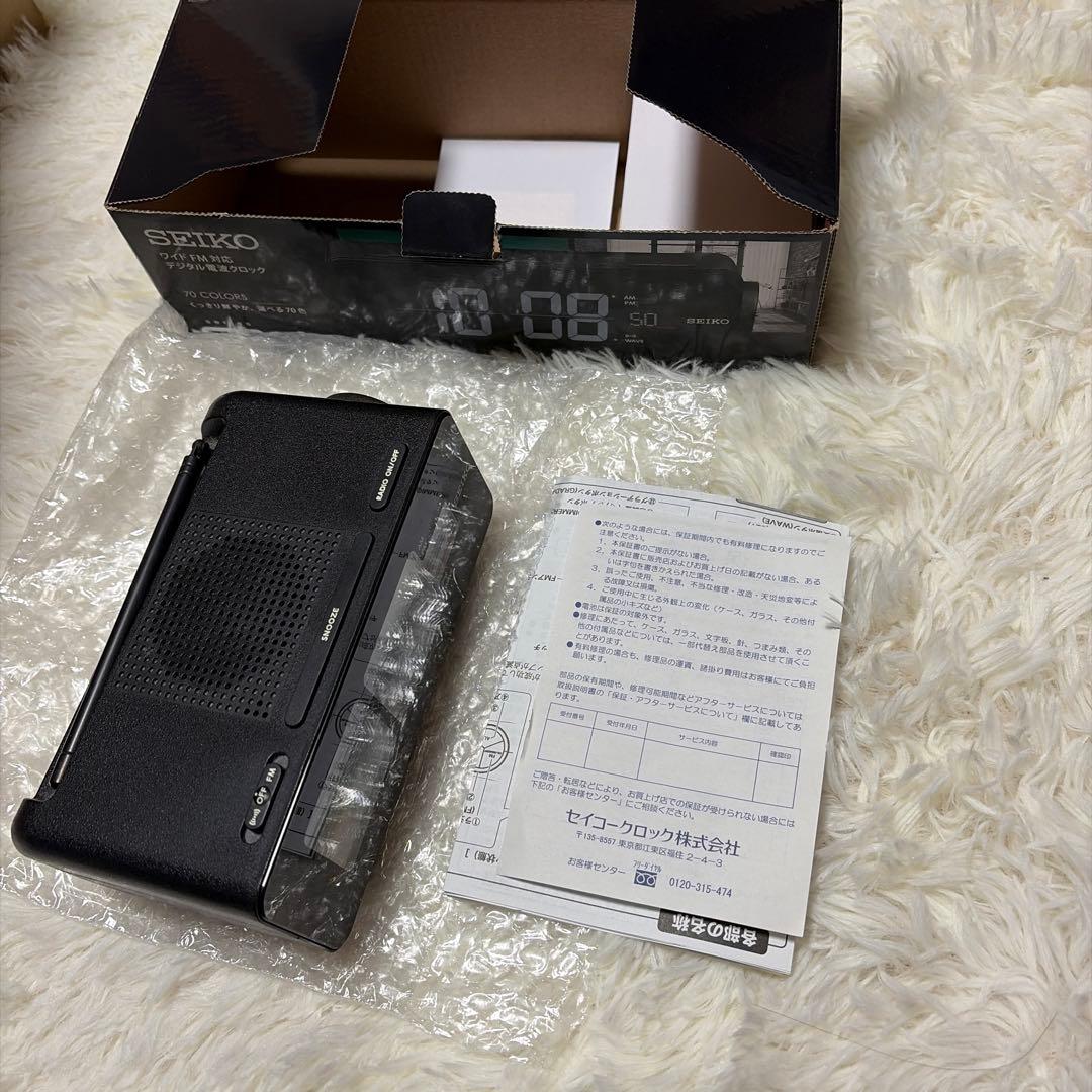セイコー 電波時計 パタパタ置き時計 C3 FLIP DL213K 黒