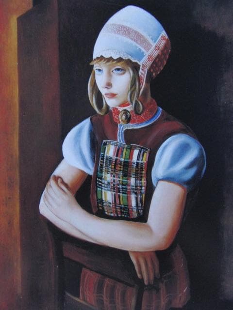 モイズ・キスリング、【オランダの女性】、希少な画集画、新品高級額 額装付