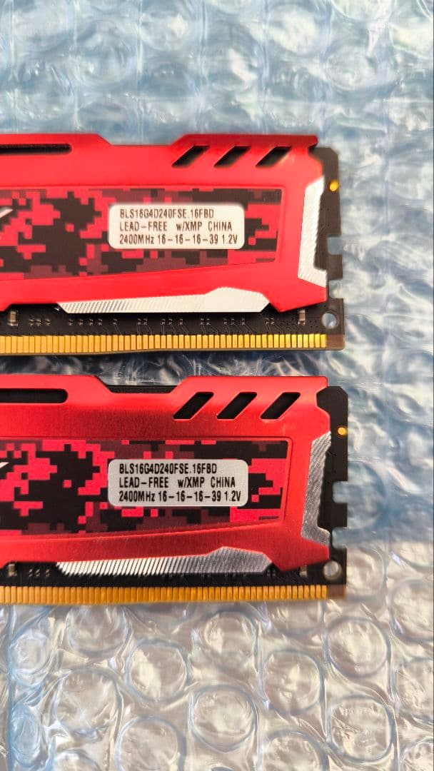 Crucial DDR4 288pin 16GB×2計32GB　メモリ