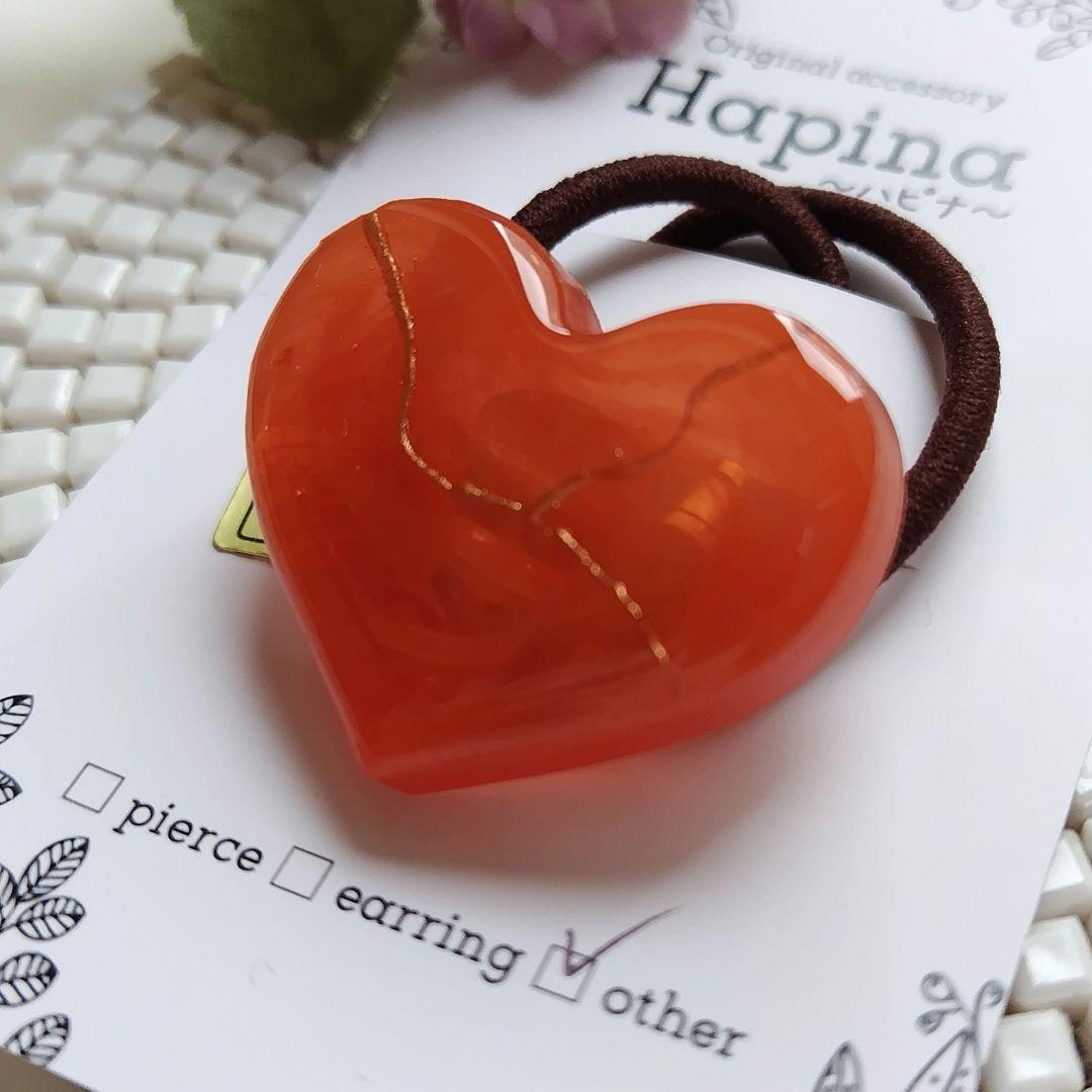 旧作 ラブリーハート レジン ヘアゴム