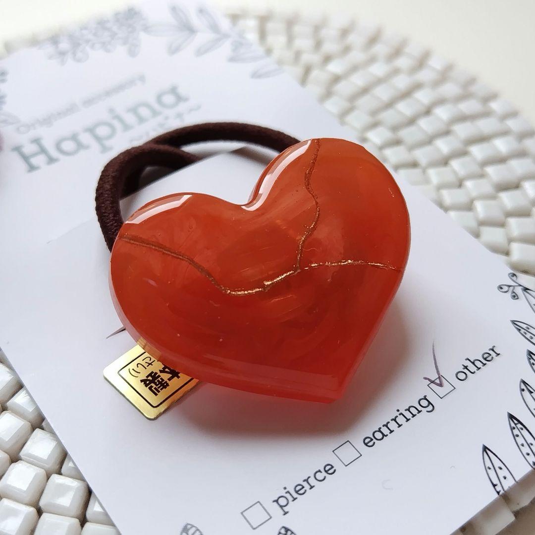 旧作 ラブリーハート レジン ヘアゴム