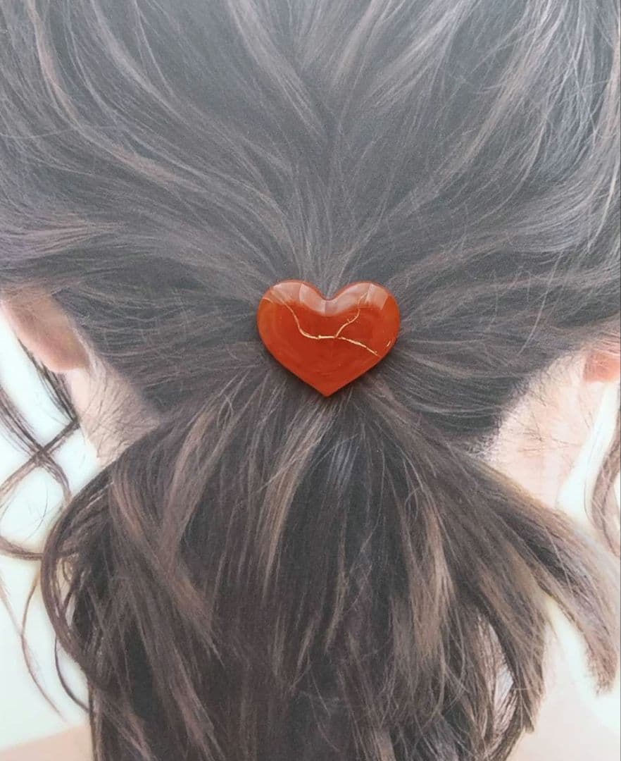 旧作 ラブリーハート レジン ヘアゴム
