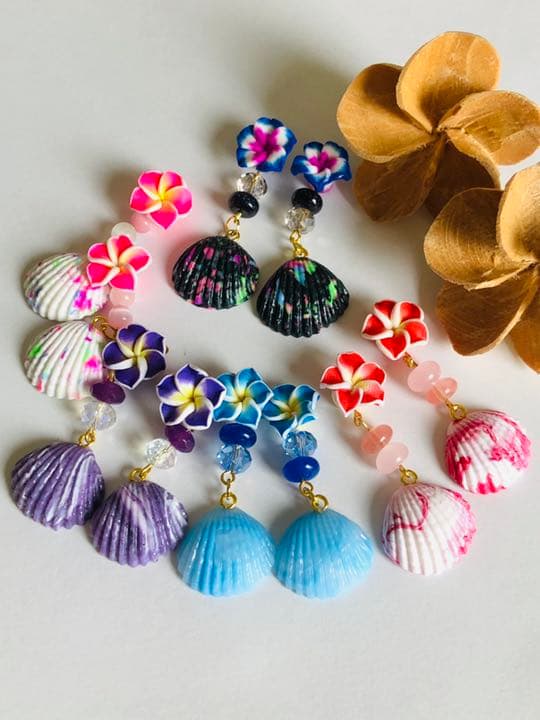 ✩.*˚えっぴーさん専用♡一点物シリーズ!!シェル ピアス イヤリング