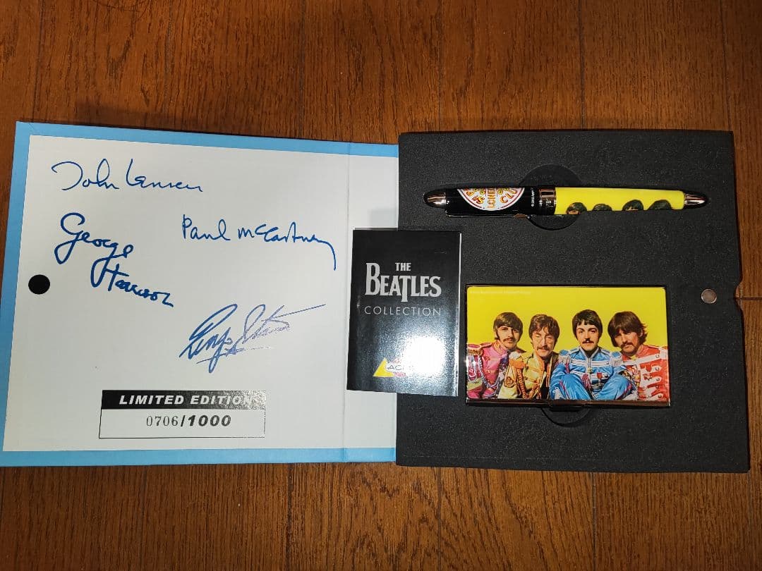 未使用品 Beatles ビートルズ ACME アクメ カードケース ボールペン