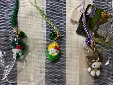 【まとめ売り・未使用】　サンリオ　ハローキティ　北海道　ご当地キティ　ストラップ