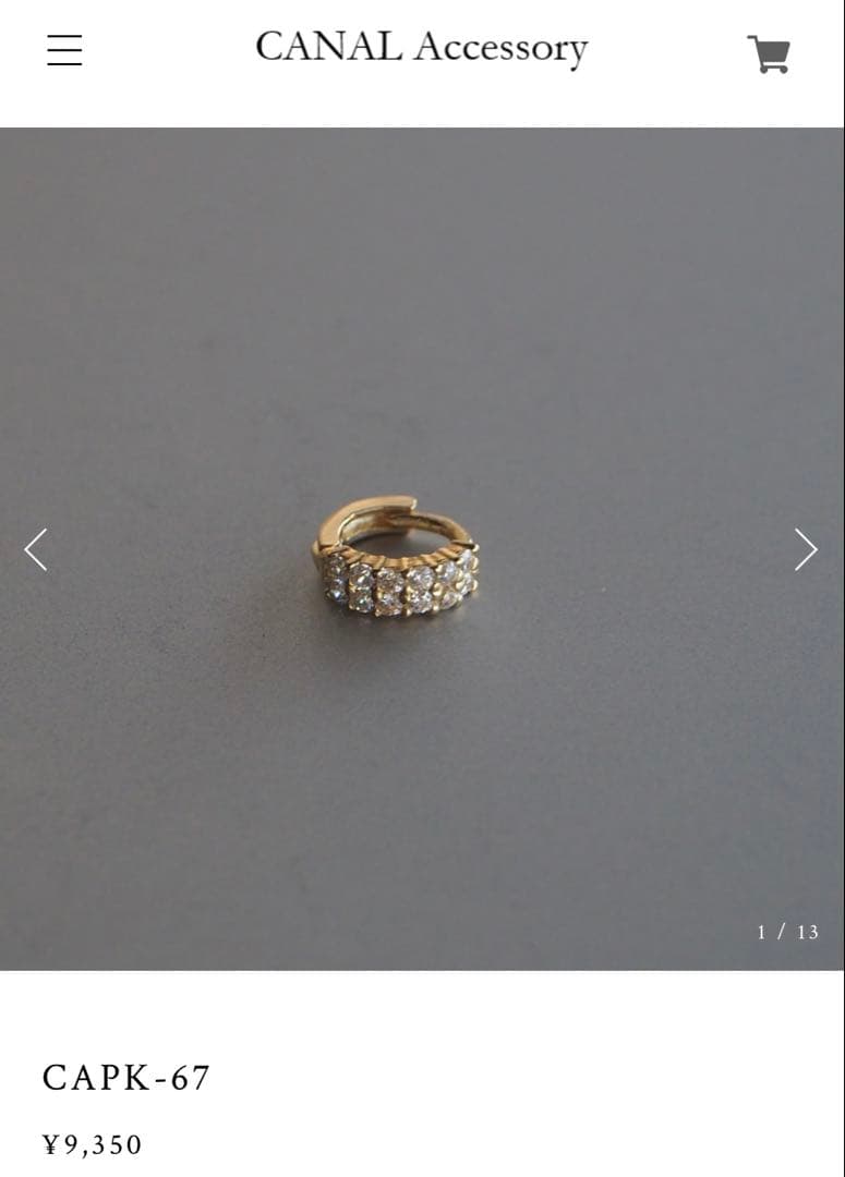 イヤリング・ノンホールピアス CANAL Accessory CAPK-67