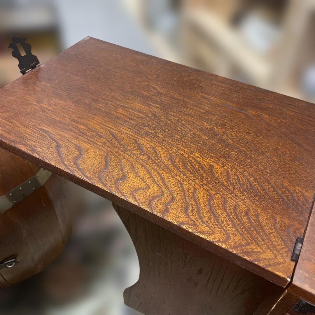 日本アンティーク裁縫箱　和風木製小物収納　小針箱　昭和レトロ　工芸品