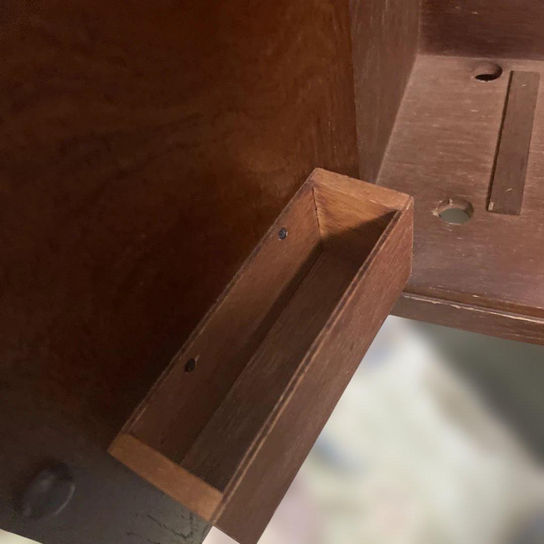 日本アンティーク裁縫箱　和風木製小物収納　小針箱　昭和レトロ　工芸品