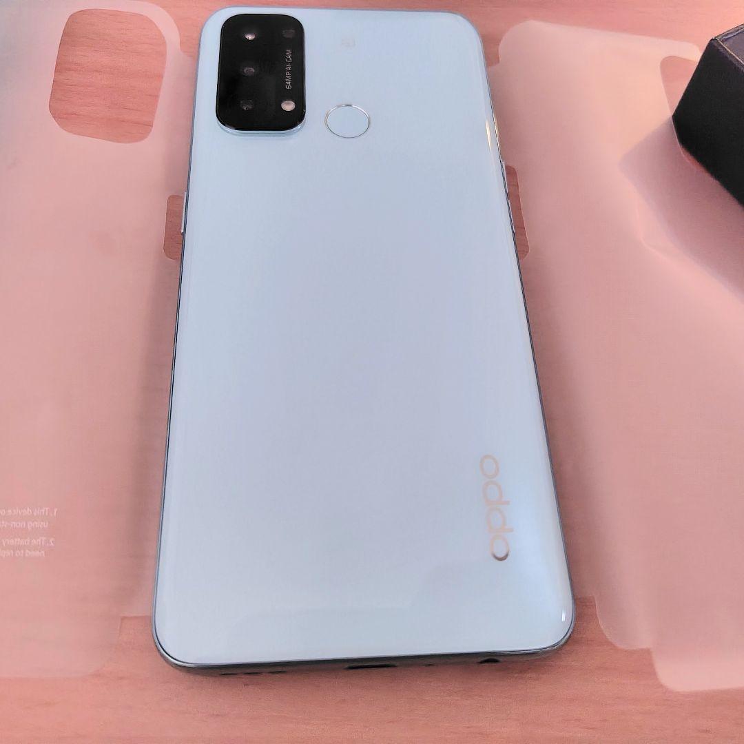 美品・箱付　Oppo Reno5A アイスブルー Simフリー版 Redmi