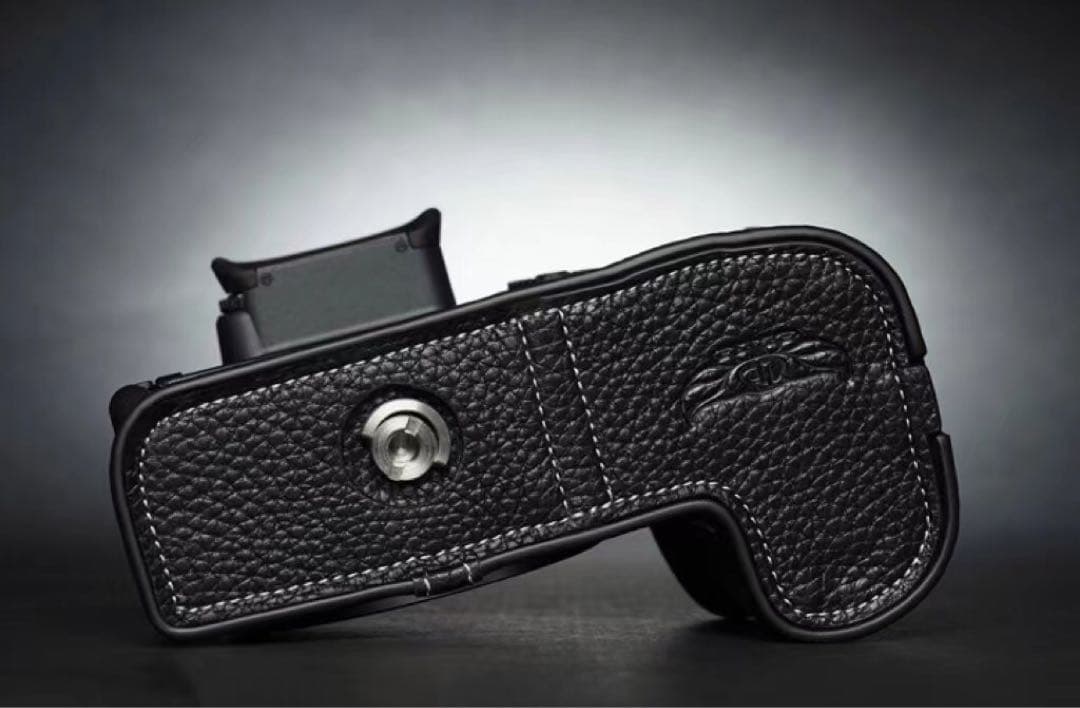 本革 新品 Canon キャノン EOS R10用 本革カメラケース ブラック