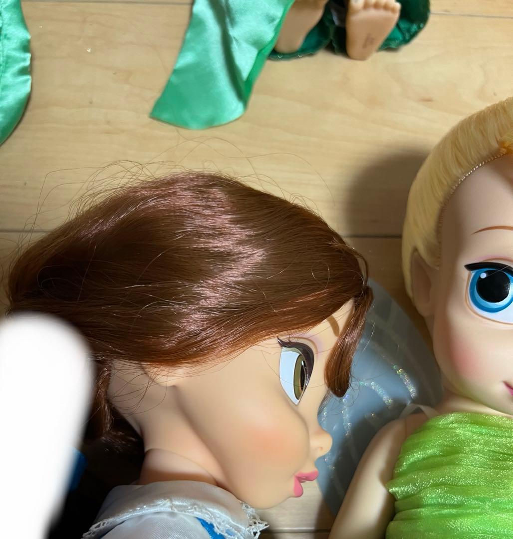 ディズニー、アニメータードールの人形セット（アリス、ラプンツェル、ベル）