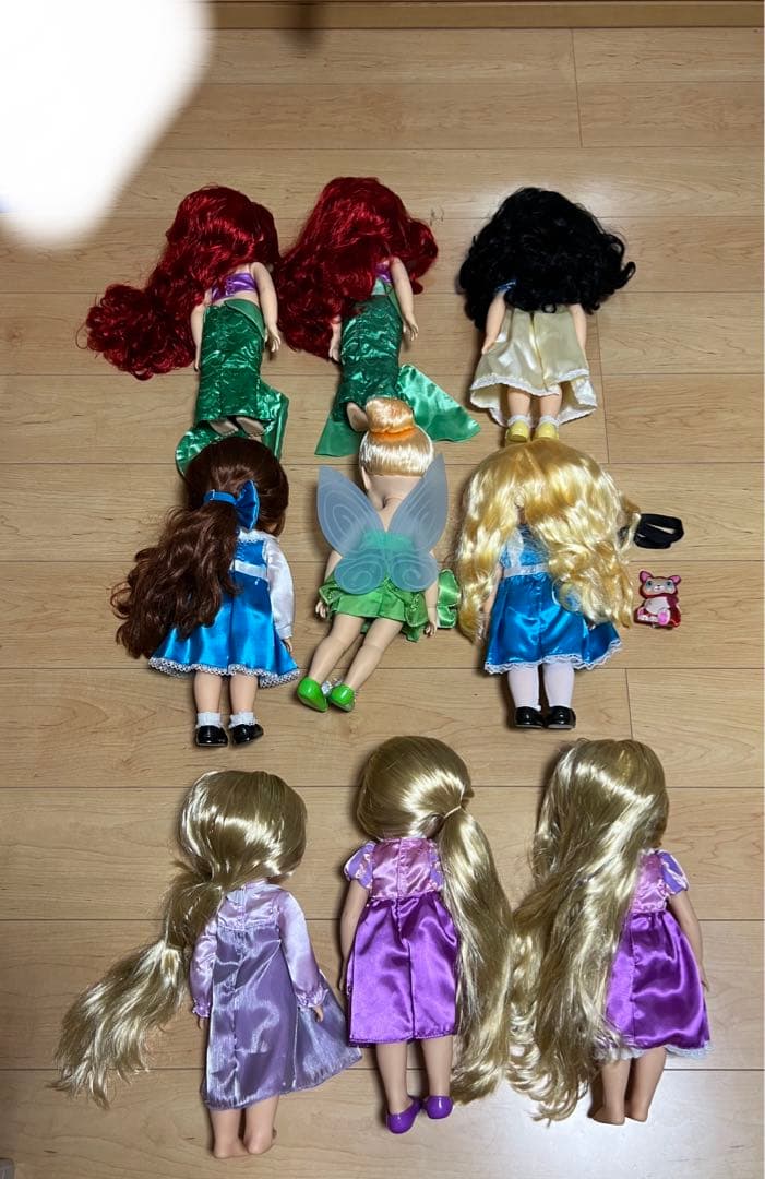 ディズニー、アニメータードールの人形セット（アリス、ラプンツェル、ベル）