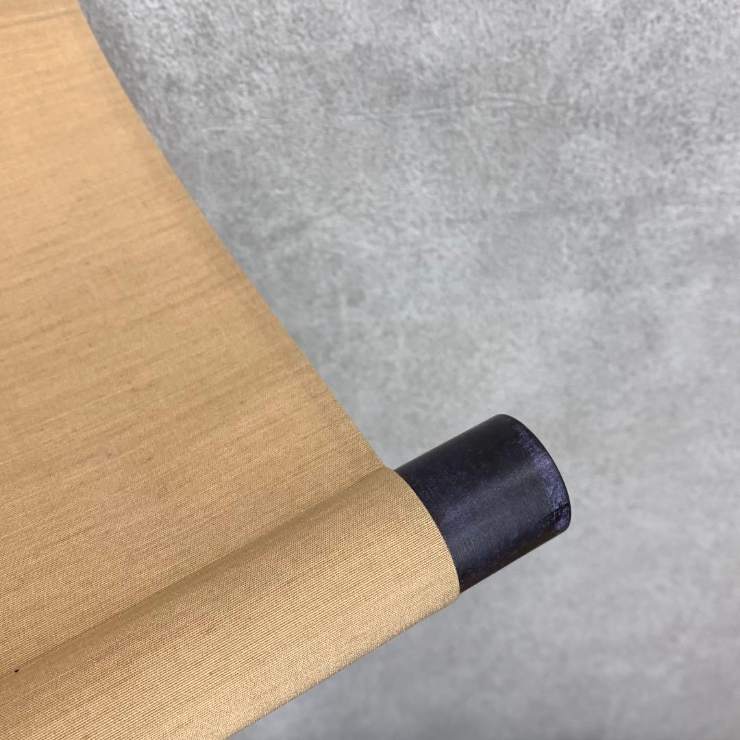 1-39 掛軸 酒井抱一 桜花雉子図 木箱 工芸 印刷 花鳥図 2月