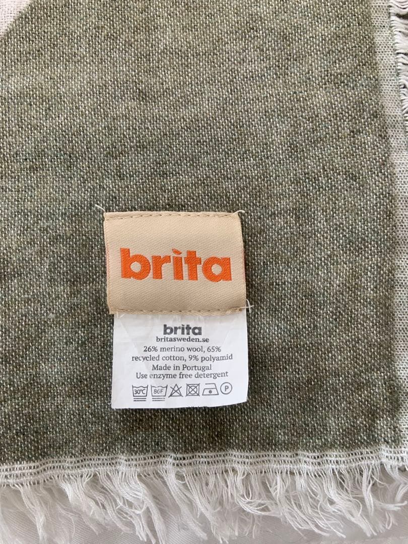 BRITA SWEDEN ウールコットン　ブランケット　EARLY BIRD
