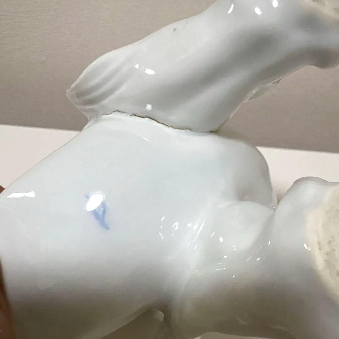 希少 入手困難品！ 深川製磁 オールド深川 白磁 獅子 置物 オブジェ