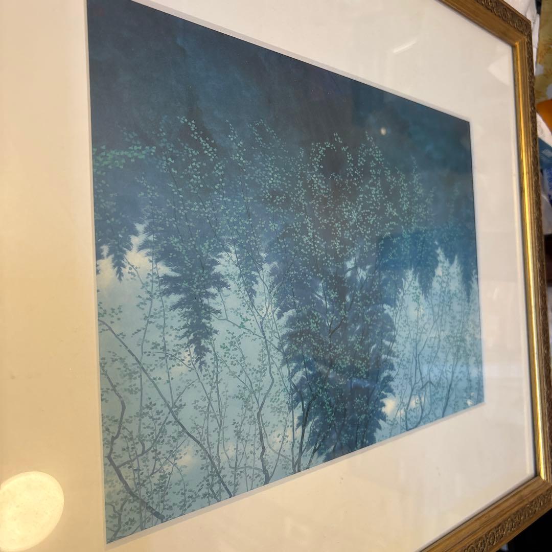 リトグラフ作品　春兆？QW4757