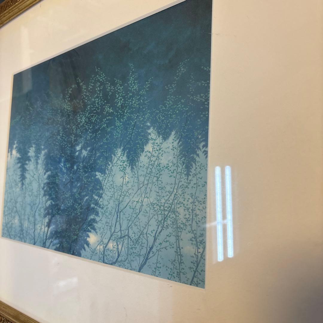 リトグラフ作品　春兆？QW4757