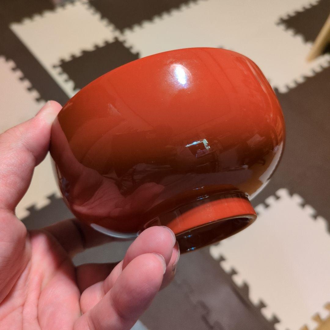 【超特価】浄法寺塗　赤色漆器のおわん（※２個入り）美良品