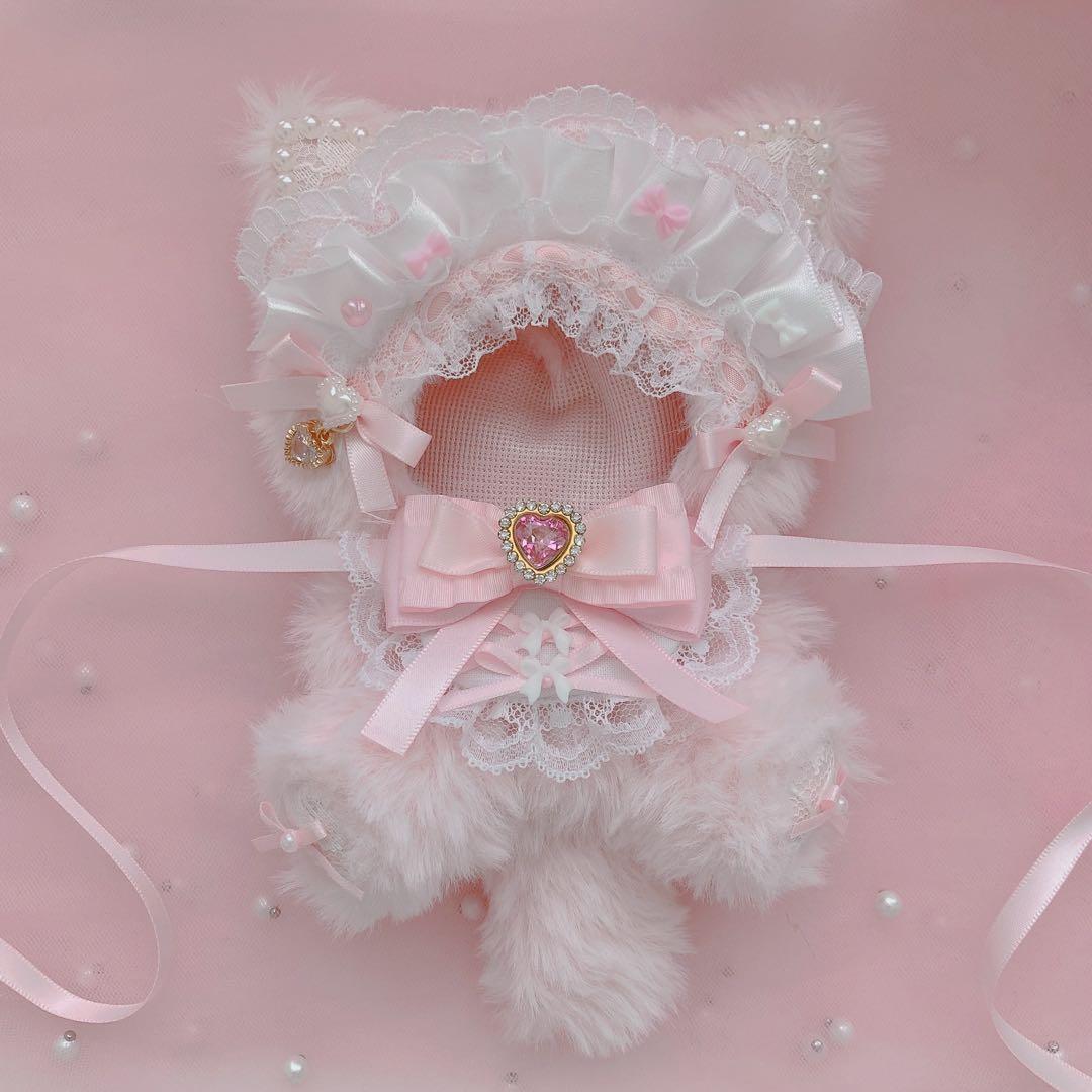 おすわり ぬい服 着ぐるみ 10cm〜13cm メイドネコ ちびぐるみ